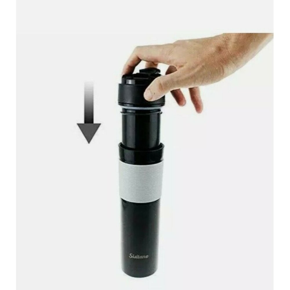 Sisitano 2in1 Travel French Press Coffee Maker, Portable 11.8 oz Tumbler Coffee